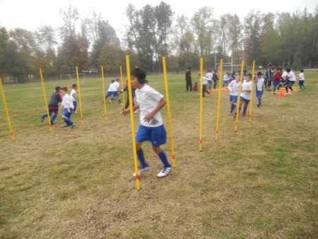 Ejercicios de Dribling y Cintura con Infantíles